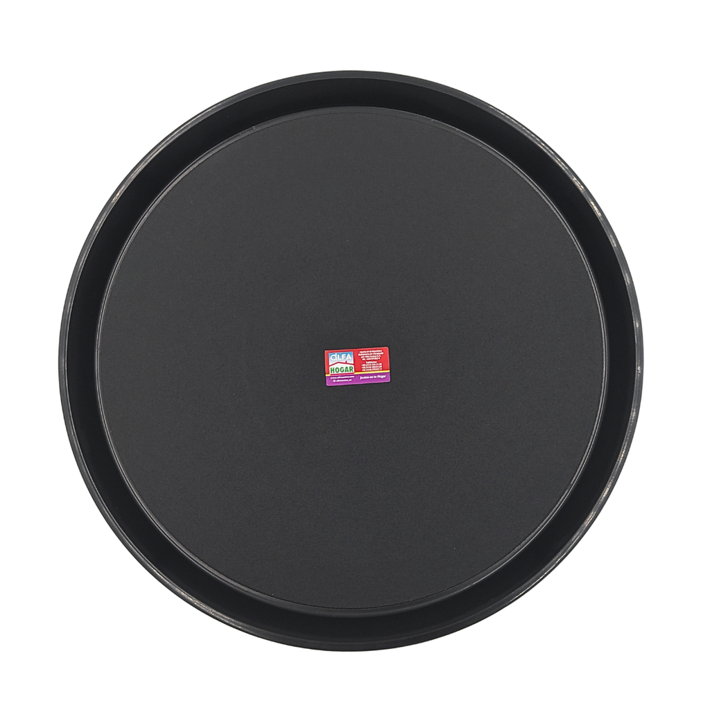 BANDEJA NEGRA PARA CAMARERO ANTIDESLIZANTE DE 40 CM ALFAHOGAR