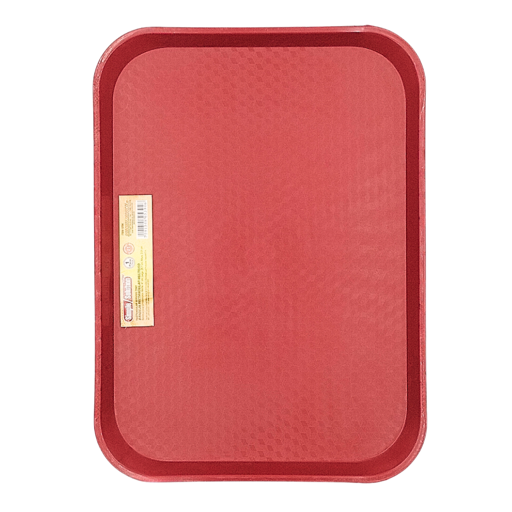 BANDEJA PLASTICA ROJA DE 40X30 CM SIMPLE SOLUTION