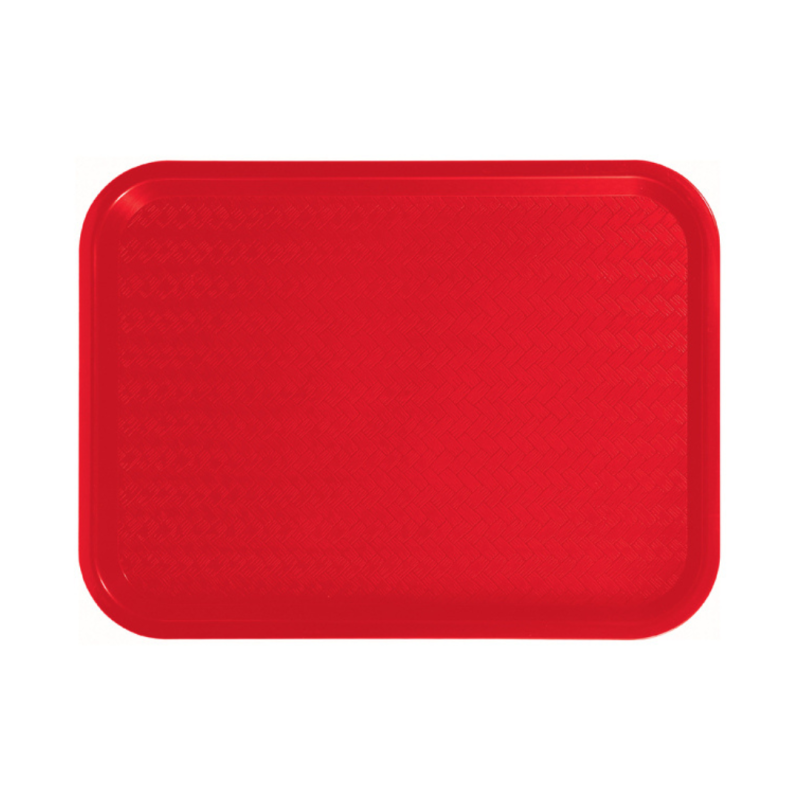 BANDEJA PLASTICA DE FIBRA ROJA RECTANGULAR 44X34 CM ALFAHOGAR
