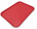 BANDEJA PLASTICA DE FIBRA ROJA RECTANGULAR 44X34 CM ALFA HOGAR