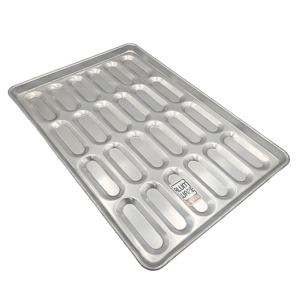 BANDEJA PARA PERROS CALIENTES EN ACERO INOXIDABLE DE 65X45 CM ALUMWARE