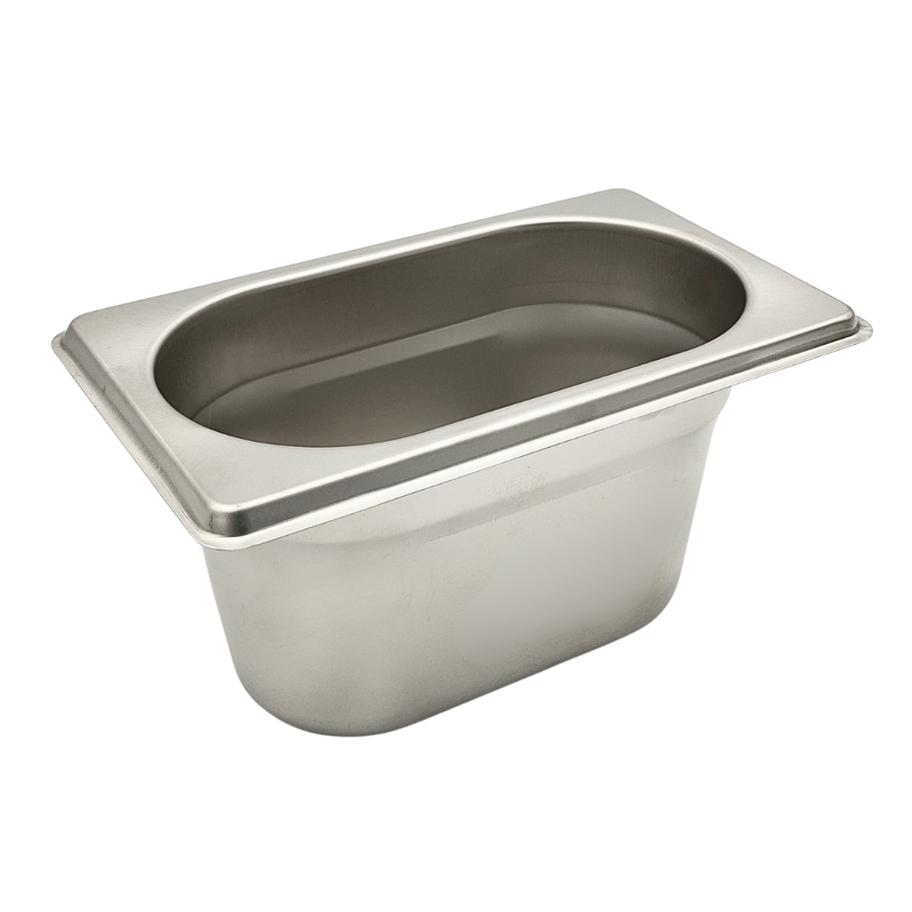BANDEJA GASTRONOMICA DE 1/9 EN ACERO INOXIDABLE DE 18X11X10 CM CONTIHOME