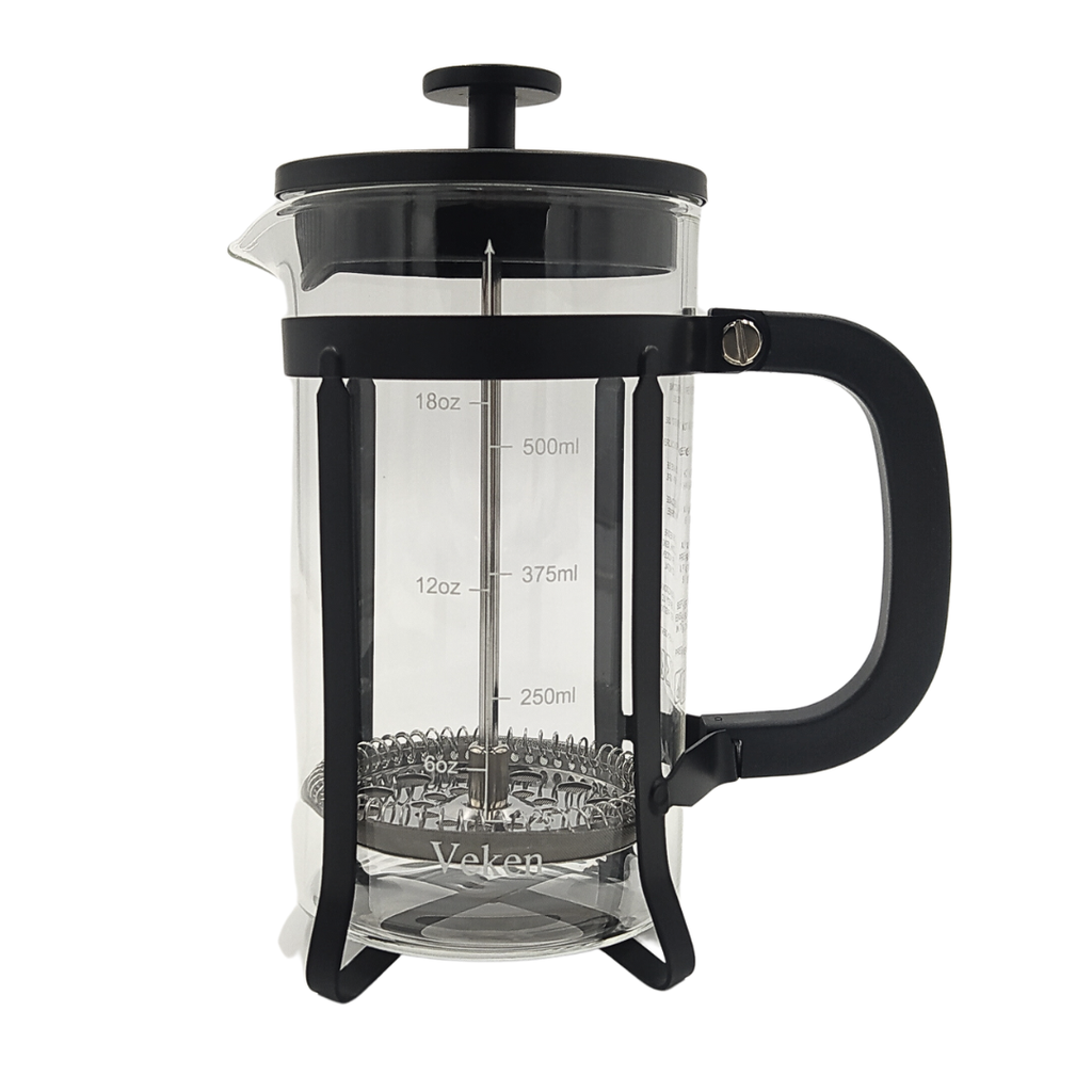 CAFETERA PRENSA FRANCESA DE VIDRIO 621 ML 17X9 CM SENZANI