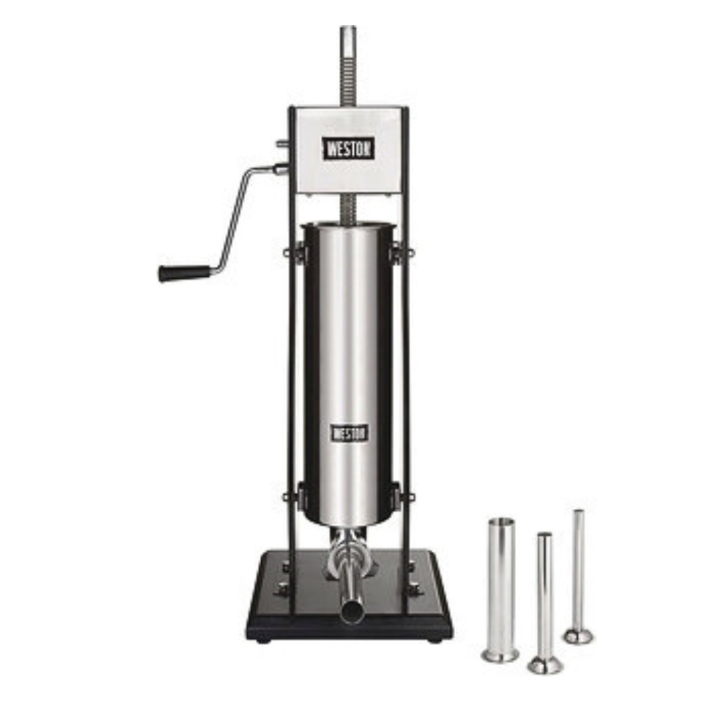 EMBUTIDORA DE DOBLE VELOCIDAD DE ACERO INOXIDABLE 7 L WESTON