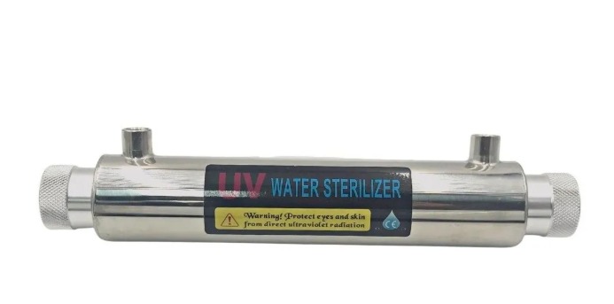 FILTRO DE AGUA LUZ ULTRAVIOLETA DE ACERO INOXIDABLE 1 GALÓN/MIN IMARCA