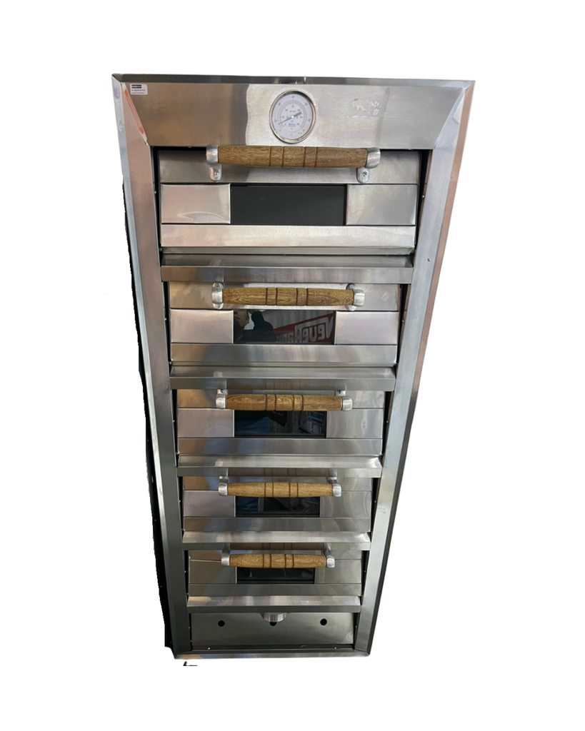 HORNO GAS 5 CAMARAS CON RELOJ 64 CM AI MALPER