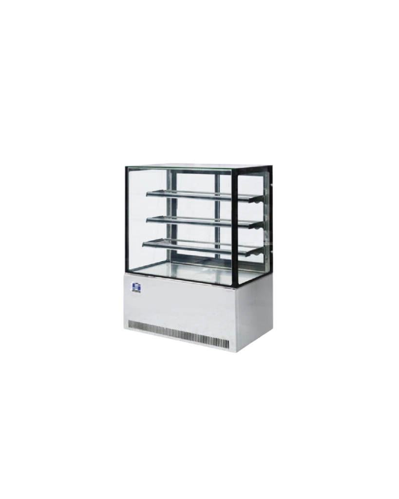EXHIBIDOR VERTICAL PARA PASTELERÍA DE ACERO INOXIDABLE 130 X 90 X 73 CM SENZANI