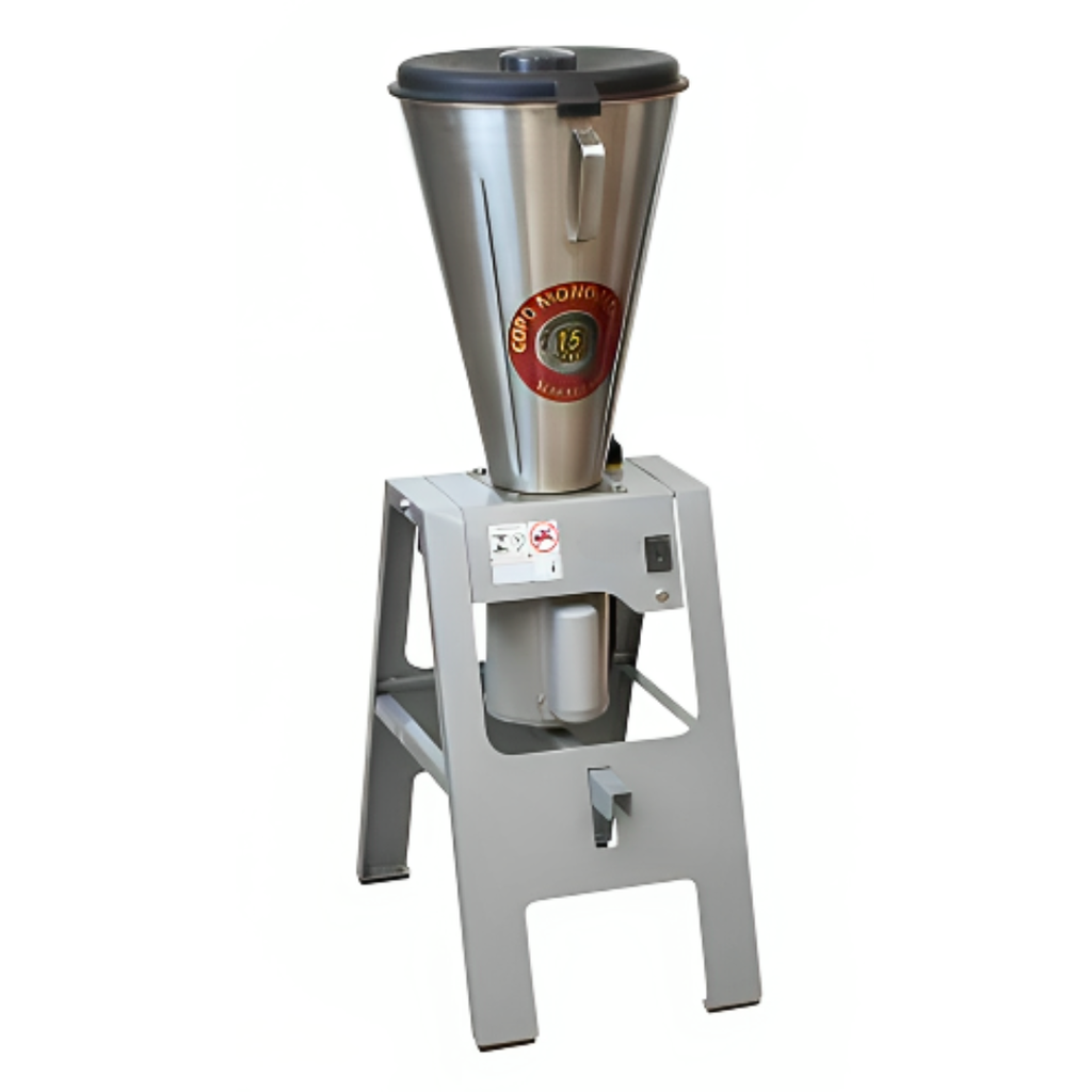 LICUADORA INDUSTRIAL BASCULANTE DE ACERO INOXIDABLE 15L 1.5HP SENZANI