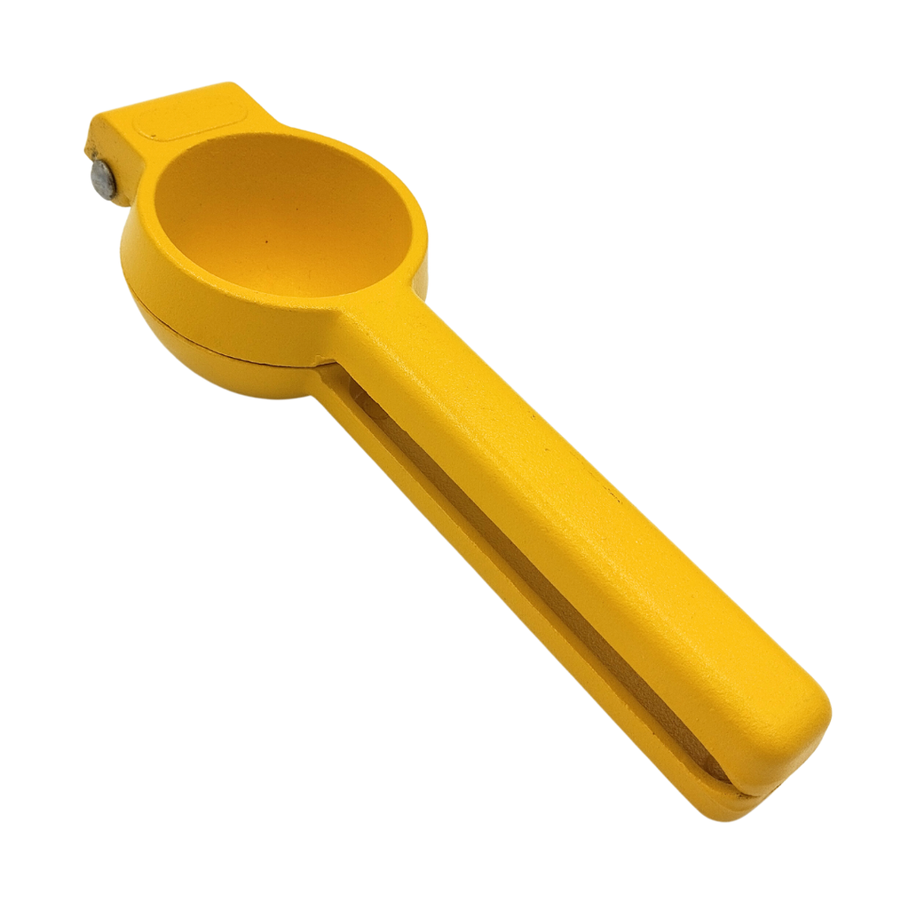 EXPRIMIDOR DE LIMON AMARILLO DE ALUMINIO 6 X 20 CM 