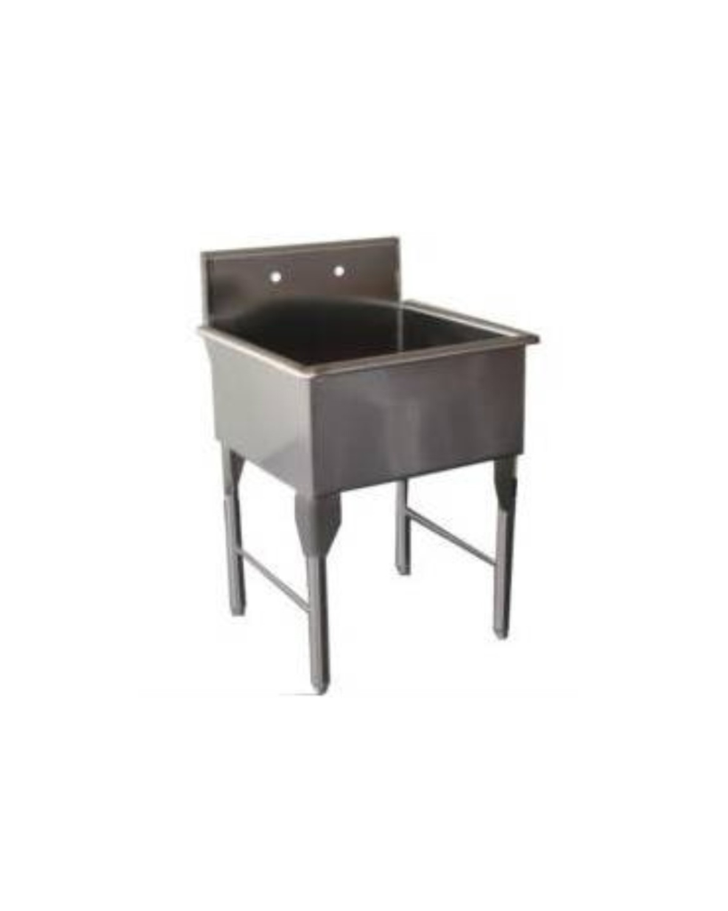FREGADERO 1 PONCHERA AI 70 X 70 X 110 CM STEEL SOLUTION