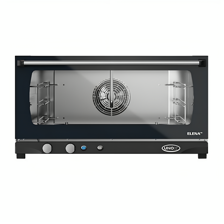 HORNO ELENA DE CONVECCION ELÉCTRICO ACERO INOXIDABLE Y ALUMINIO 50x80x78CM 3 BANDEJAS UNOX