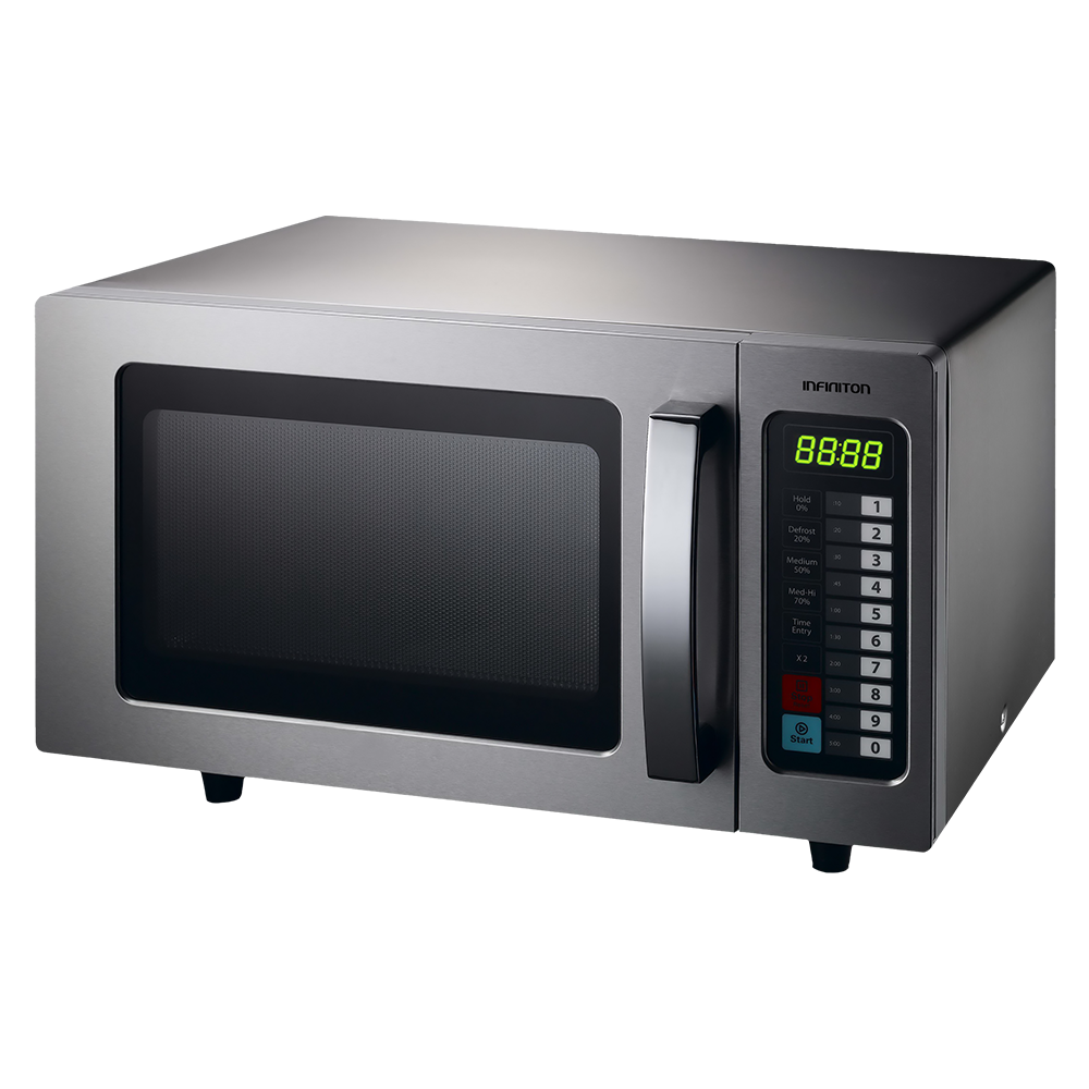 HORNO MICROONDAS INDUSTRIAL DE ACERO INOXIDABLE 37x57x45CM 34L SENZANI