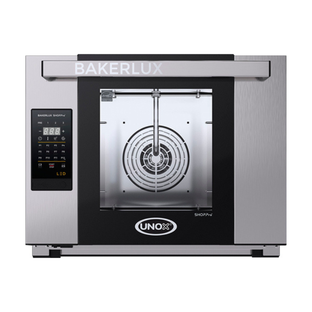 HORNO ARIANNA GO DE CONVECCIÓN ELÉCTRICO ACERO INOXIDABLE 60x66.9x50.2CM 4 BANDEJAS UNOX