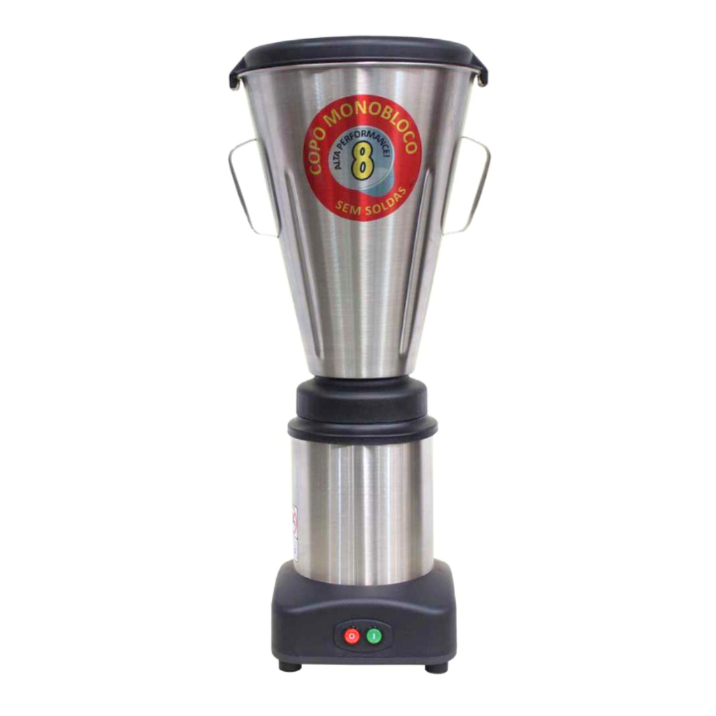 LICUADORA INDUSTRIAL DE ACERO INOXIDABLE 8L 0.5HP SENZANI