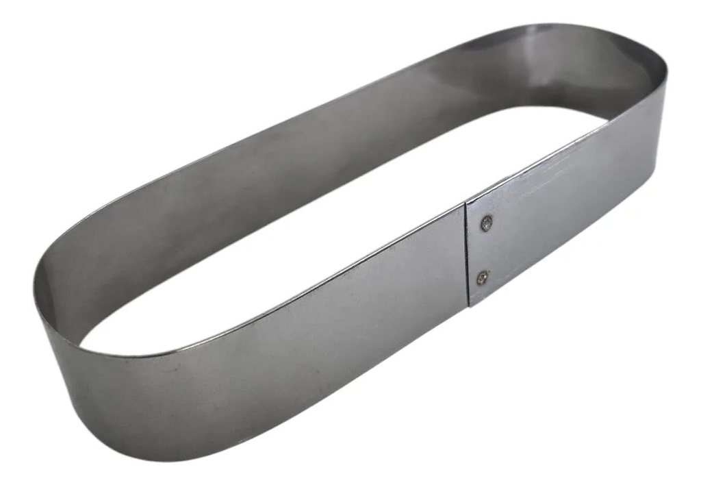 MOLDE PARA PAN DE PERRO CALIENTE DE ACERO INOXIDABLE 17x5x3CM REALTAURO