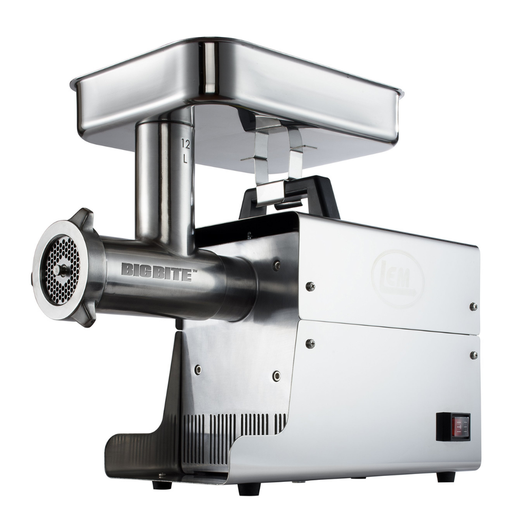MOLINO DE CARNE INDUSTRIAL N° 12 DE ACERO INOXIDABLE 62.2X37.7X48CM 1.5HP LEM
