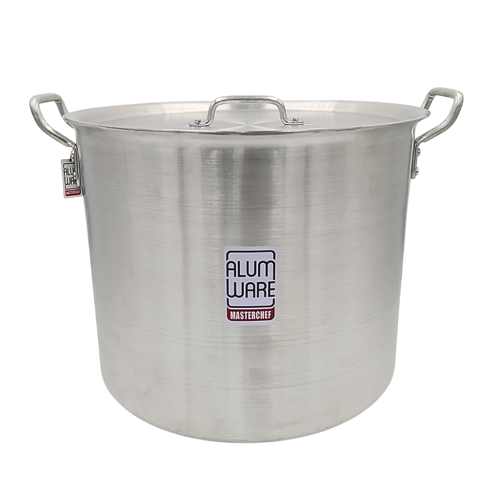 OLLA ALTA CON TAPA DE ALUMINIO EXTRA FUERTE 63L ALUMWARE