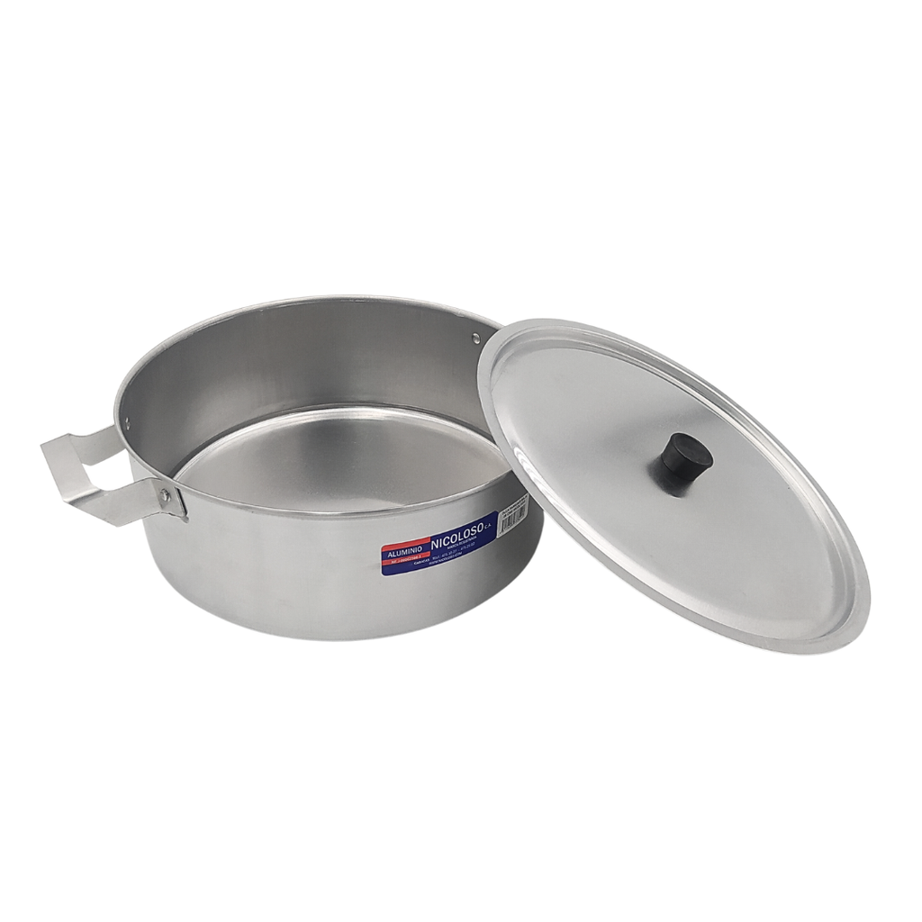 OLLA BAJA CON TAPA DE ALUMINIO 10L 28CM NICOLOSO