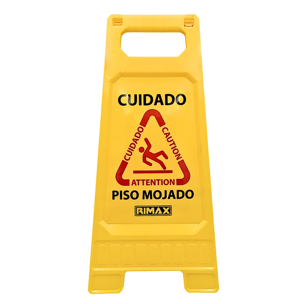 SEÑAL DE PRECAUCION DE PLÁSTICO 20X30X60CM RIMAX