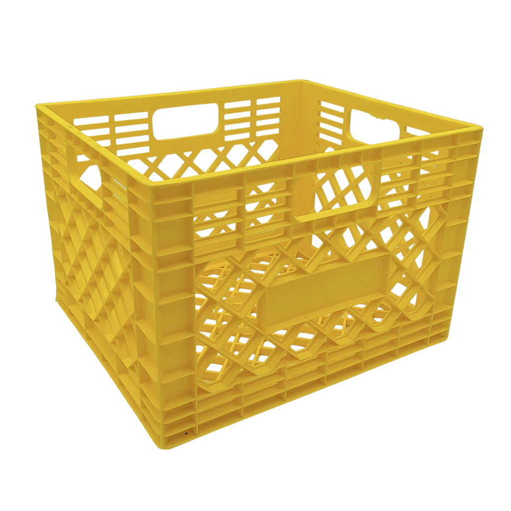 CESTA LECHERA AMARILLA, AZUL Y NEGRO 39X26X32 MUNDO OFICCE