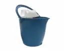 BALDE CON PICO Y ESCURRIDOR DE PLASTICO 12 L ALFAHOGAR