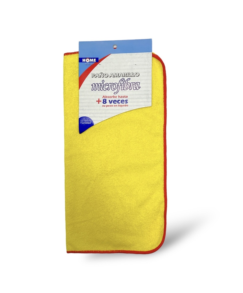 PAÑO AMARILLO MICROFIBRA 40X40CM ALFAHOGAR