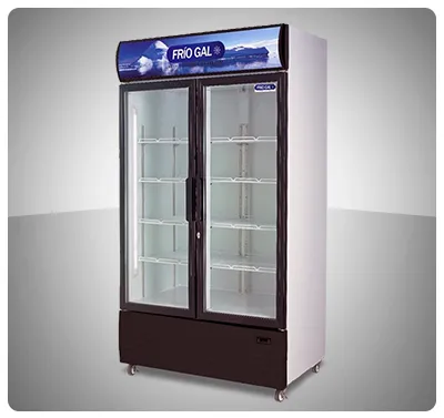 NEVERA DE REFRIGERACIÓN DE ACERO GALVANIZADO 2 PUERTAS 800L 200X125X70CM 220V FRIOGAL