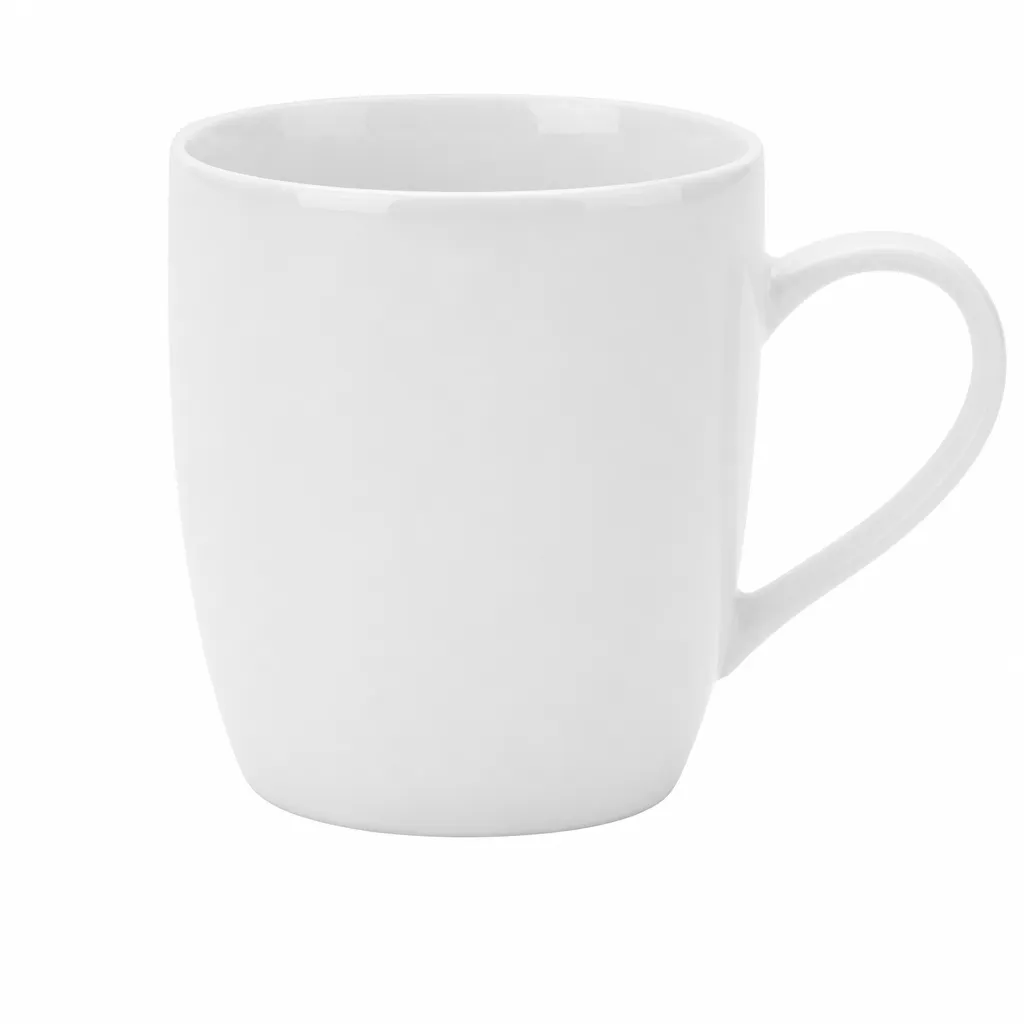 Taza Blanca Mug De Ceramica 12 Oz 355 Ml Alfa Hogar