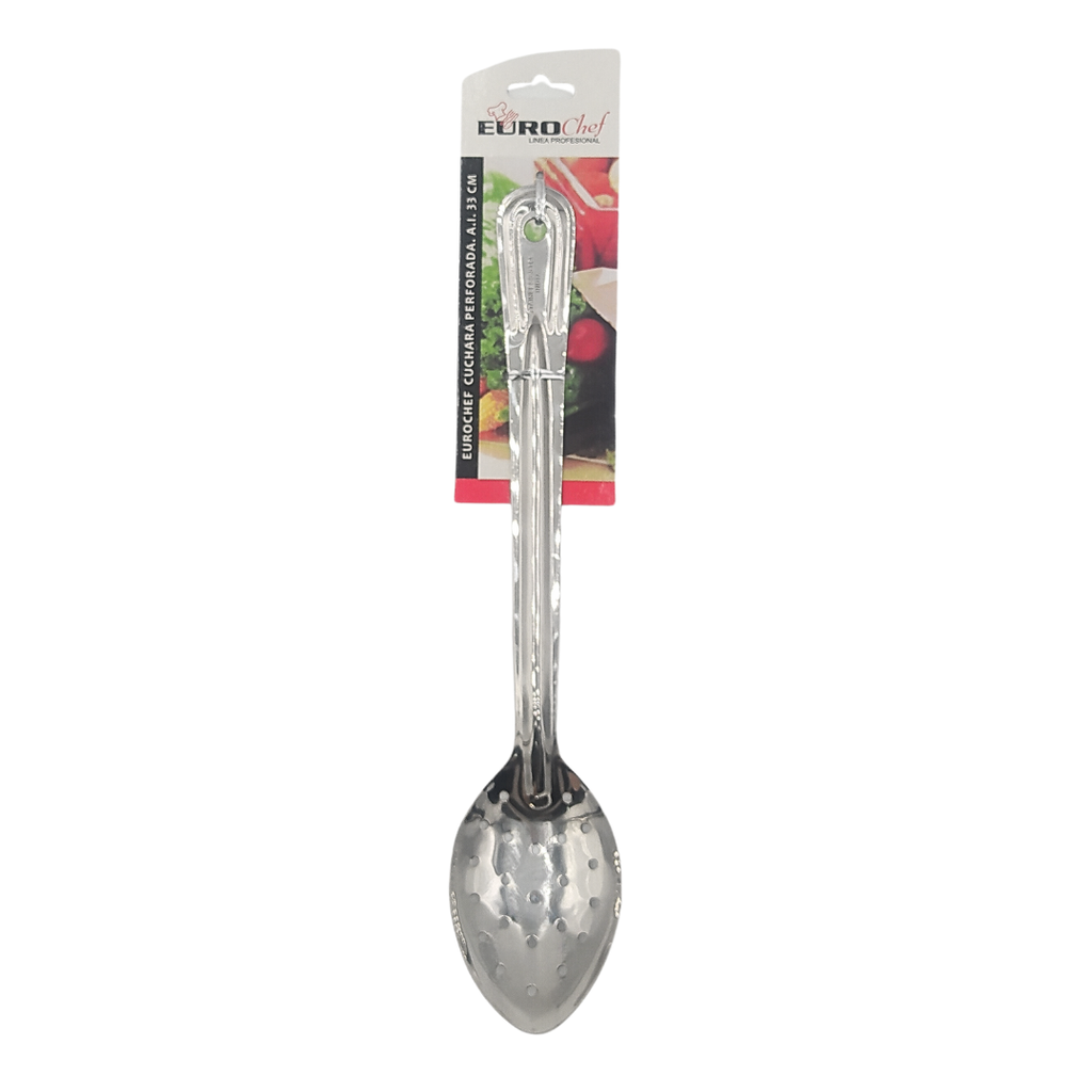 CUCHARA PERFORADA ACERO INOXIDABLE 33 CENTIMETROS EUROCHEF