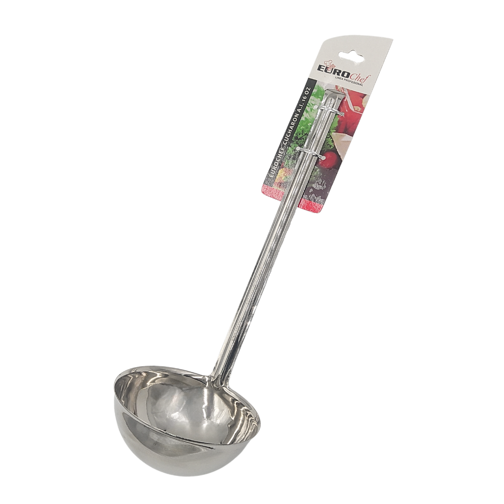 CUCHARON DE ACERO INOXIDABLE 16 OZ 473 ML EUROCHEF