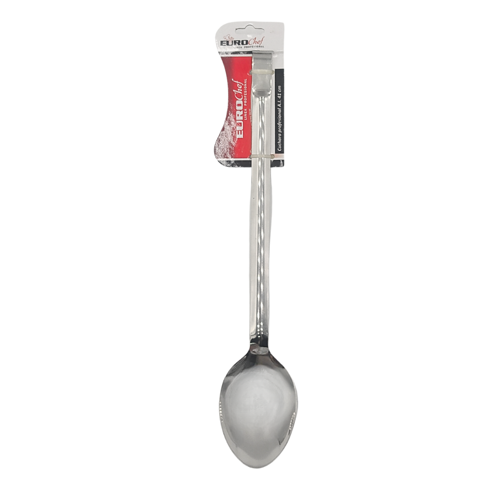 CUCHARA DE SERVIR LISA PROFESIONAL DE ACERO INOXIDABLE DE 41 CM EUROCHEF
