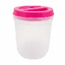 CONSERVADOR REDONDO PLASTICO DE 1 L  ALFA HOGAR