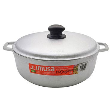 Caldero De Aluminio Con Tapa 26 Cm 4,5 L Imusa