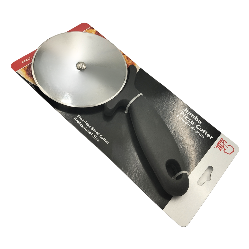 CORTADOR DE PIZZA DE ACERO INOXIDABLE 20 X 10 CM CHEFCRAFT