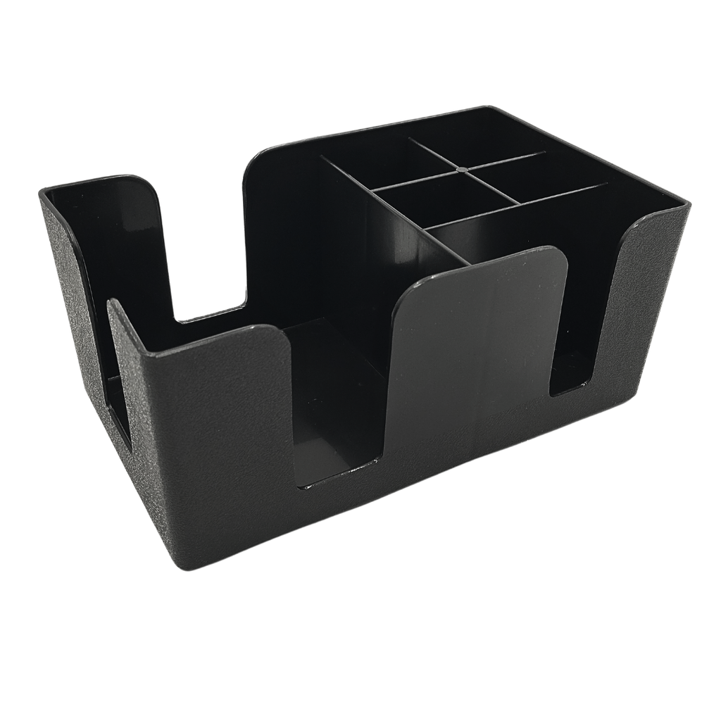 CADDY DE BAR NEGRO DE PLASTICO 24X14,5 CM CONTIHOME