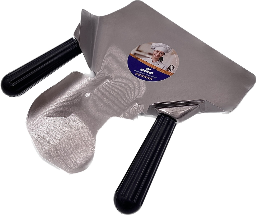 EMBOLSADOR PARA PAPAS FRITAS DE ACERO INOXIDABLE CON MANGO PLASTICO 24 X 21 X 9,5 CM MEITAL