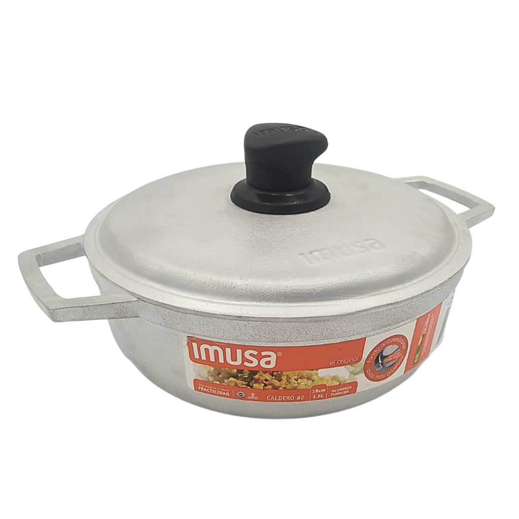 CALDERO DE ALUMINIO FUNDIDO 18 CM DE 1,5 L IMUSA