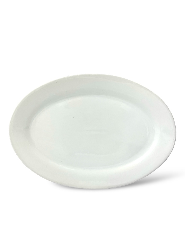 Plato Llano Ovalado De Ceramica 35 Cm Di Vitto