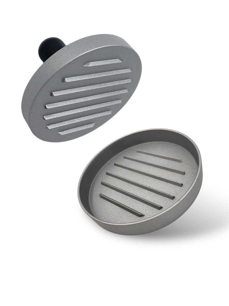 PRENSA PARA HAMBURGUESAS DE HIERRO FUNDIDO 12CM 