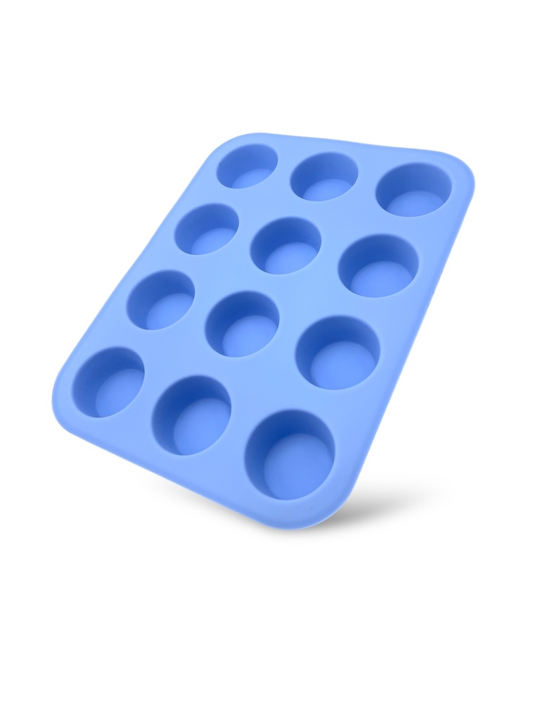 MOLDE PARA 12 MUFFIN DE SILICONAA 28x21x3CM PRIMULA EXPRESS