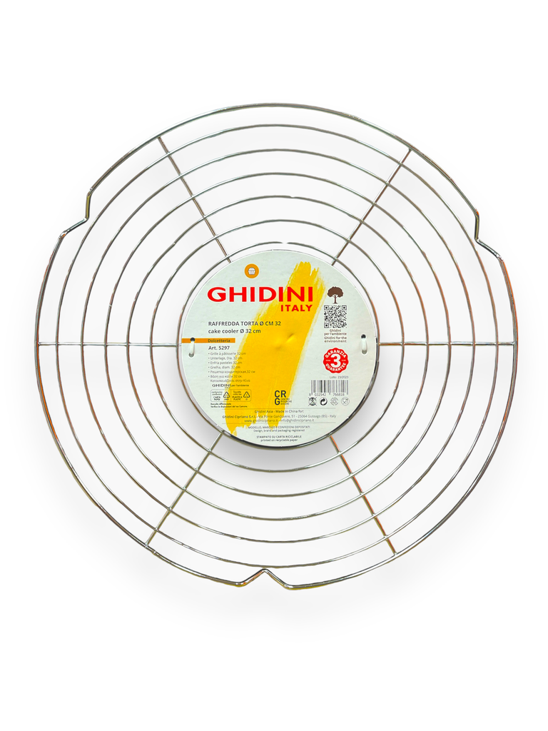 REJILLA ENFRIADORA DE TORTA DE ACERO INOXIDABLE 32 CM GHIDINI