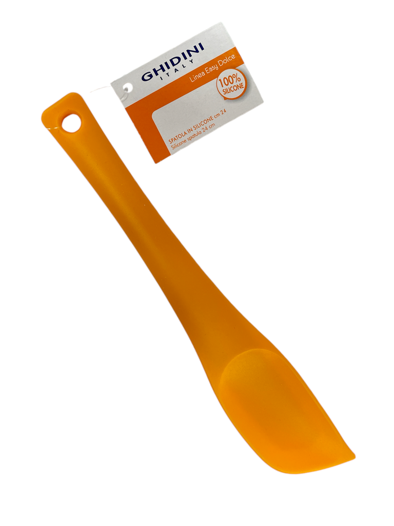 ESPATULA DE SILICONA NARANJA 24 CM GHIDINI