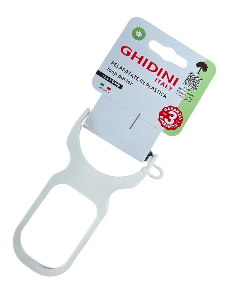 PELADOR DE VERDURAS ACERO INOXIDABLE 11X7CM GHIDINI