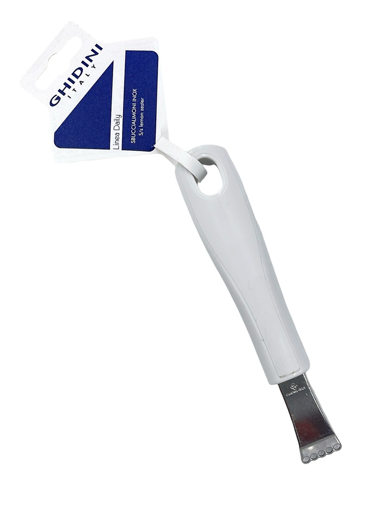 RALLADOR DE LIMON MANGO BLANCO DE PLASTICO 15 CM GHIDINI