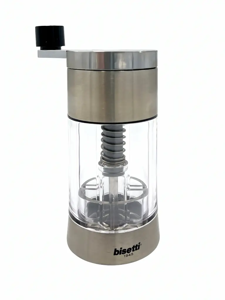Molinillo De Frutos Secos En Acero Inoxidable Y Acrílico 16 Cm Bisetti