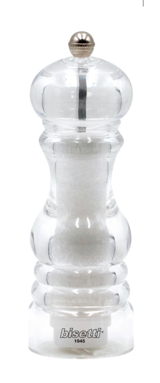 MOLINILLO DE SAL ACRÍLICO TRANSPARENTE 12CM BISETTI
