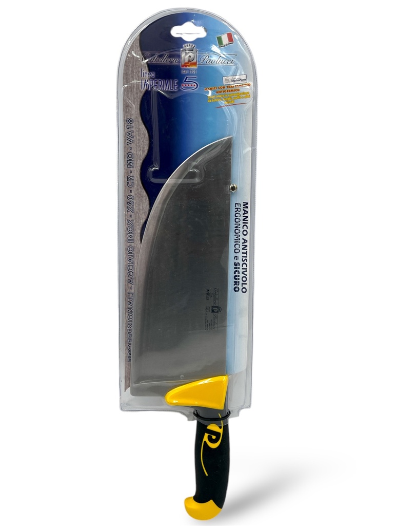 CUCHILLO PROFESIONAL DE ACERO INOXIDABLE CON MANGO ANTIDESLIZANTE 28 CM PAOLUCCI