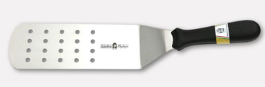ESPATULA PERFORADA 26 CENTIMETROS MANGO NEGRO PAOLUCCI