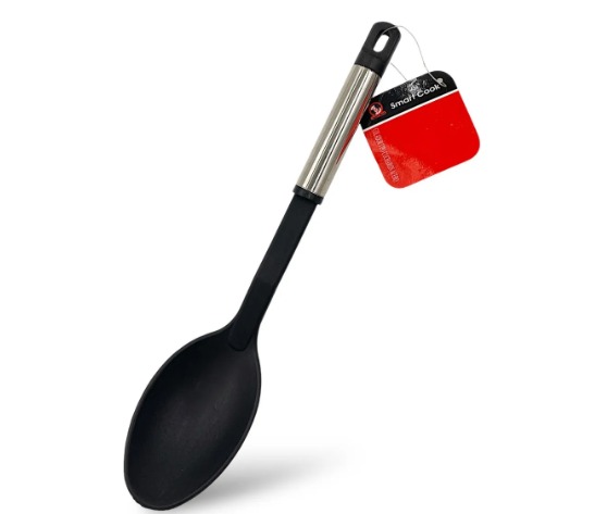 CUCHARA DE NYLON NEGRO 31 CM SMART COOK