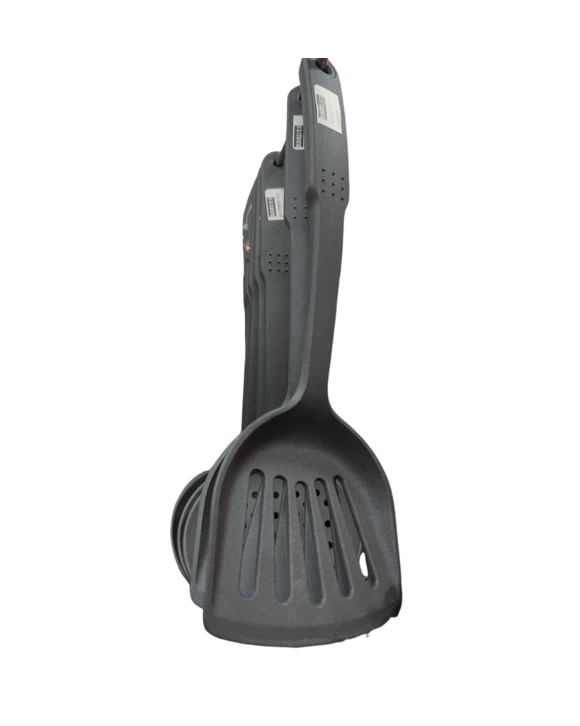 ESPUMADERA RANURADA DE NYLON NEGRO 32,5 CM SMART COOK